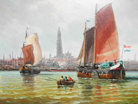 Puerto de Amsterdam Siglo XIX
