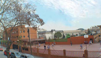 Campamento en Barcelona